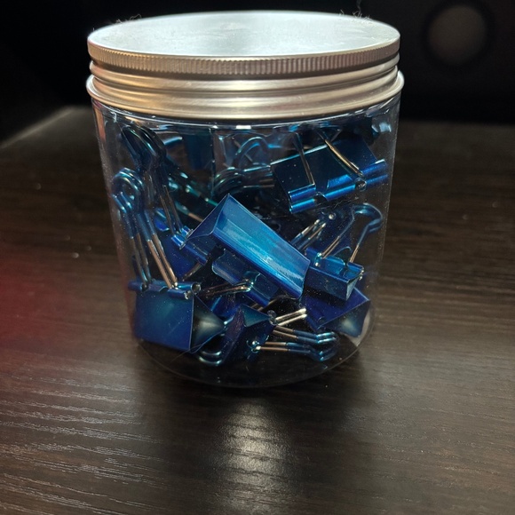 Blue Large/ small binder Clips - Picture 1 of 1